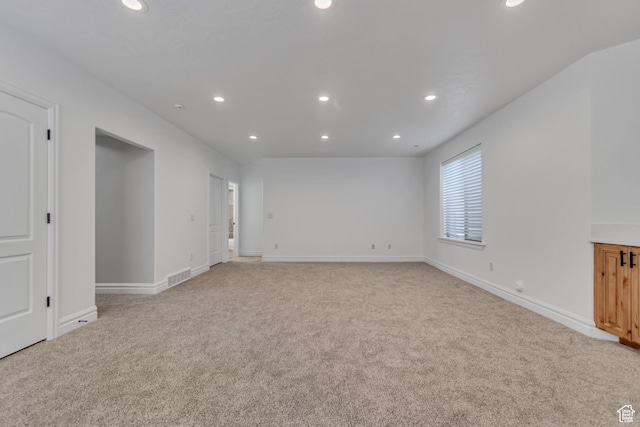 4067 W View Pointe Dr N, Highland, UT 84003 - spare room with recessed lighting and light colored carpet