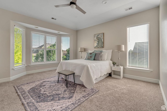 4067 W View Pointe Dr N, Highland, UT 84003 - bedroom featuring carpet and a ceiling fan