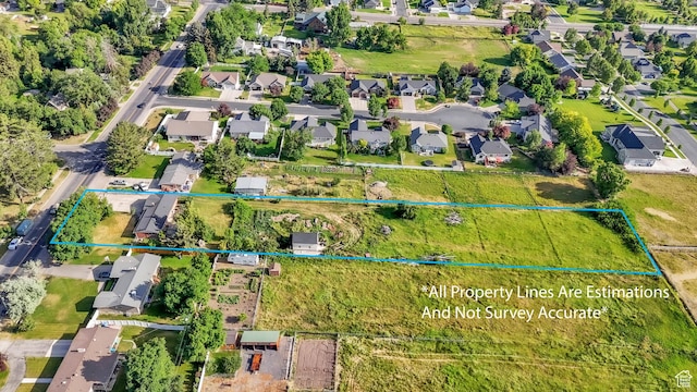 185 S 200 W, Providence, UT 84332 - aerial view of residential area with property boundaries highlighted