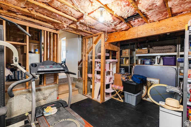 14048 S Van Cott Peak Cir W, Riverton, UT 84096 - unfinished below grade area with stairway