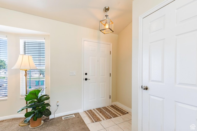 14048 S Van Cott Peak Cir W, Riverton, UT 84096 - entryway with baseboards and light colored carpet