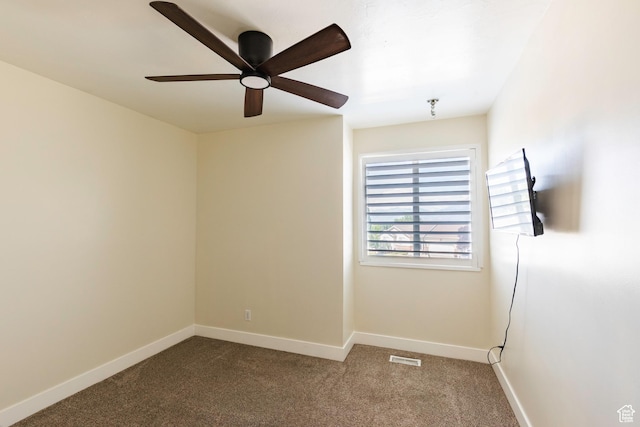 14048 S Van Cott Peak Cir W, Riverton, UT 84096 - unfurnished room featuring carpet, ceiling fan, and a pendent fire sprinkler