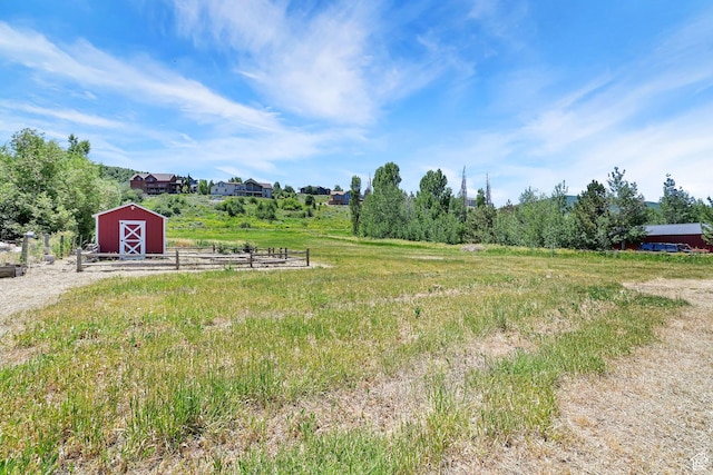 6699 E 950 S, Huntsville, UT 84317 - view of yard with an outdoor structure and a barn