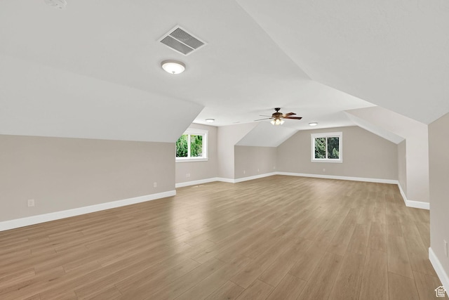 6699 E 950 S, Huntsville, UT 84317 - bonus room with plenty of natural light, lofted ceiling, light wood-style floors, and ceiling fan