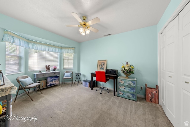 180 N 1100 E Unit 190, Washington, UT 84780 - carpeted office space featuring a ceiling fan and baseboards