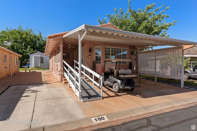 180 N 1100 E Unit 190, Washington, UT 84780 - view of patio featuring ceiling fan
