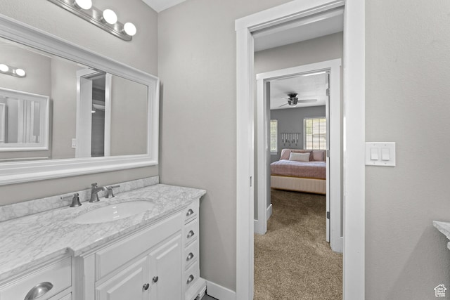 1060 E 1100 N, Pleasant Grove, UT 84062 - bathroom featuring vanity and ceiling fan