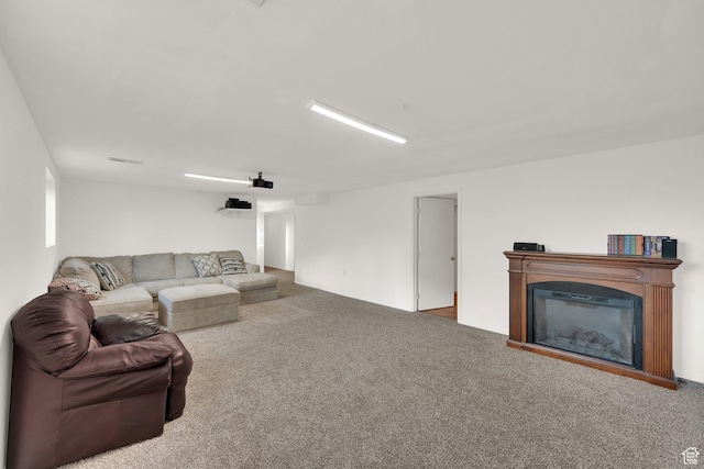 45 W 900 S, Layton, UT 84041 - living room featuring carpet and a glass covered fireplace