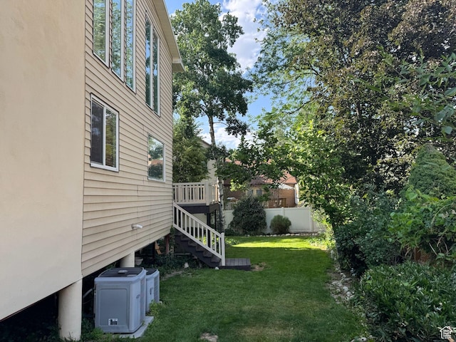 8463 S Jackson Hole Dr E, Sandy, UT 84093 - view of yard featuring stairs