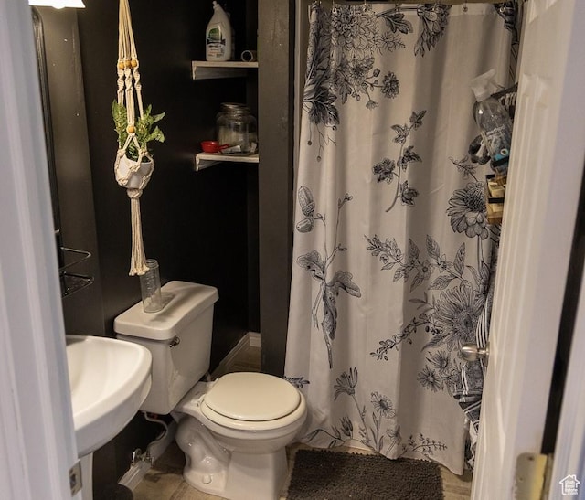 8298 S Festive Way, West Jordan, UT 84088 - bathroom with toilet and curtained shower
