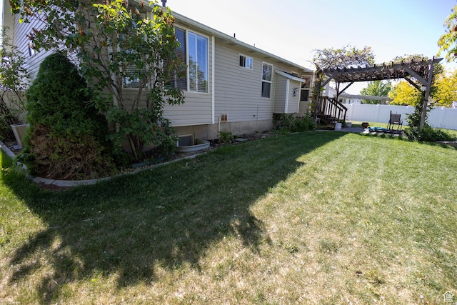 8298 S Festive Way, West Jordan, UT 84088 - view of yard with a pergola