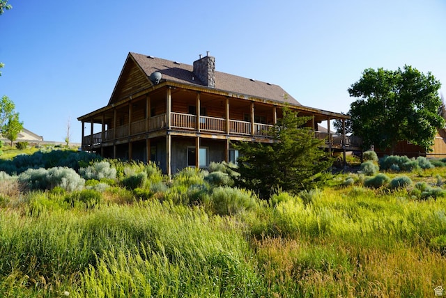 11495 E 16000 N, Mount Pleasant, UT 84647 - back of house with a chimney