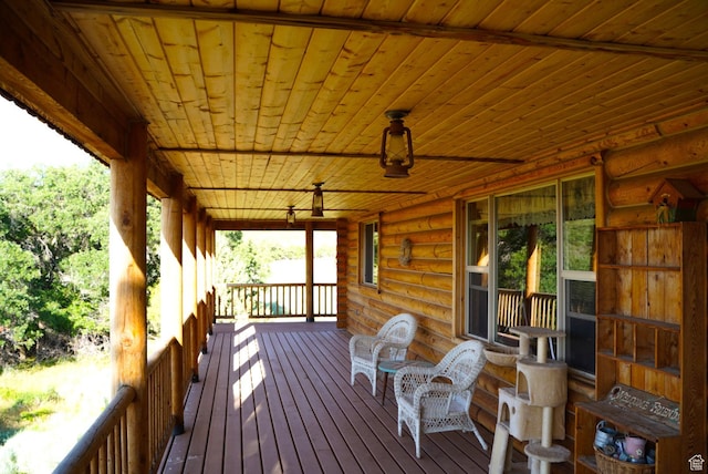 11495 E 16000 N, Mount Pleasant, UT 84647 - view of wooden porch