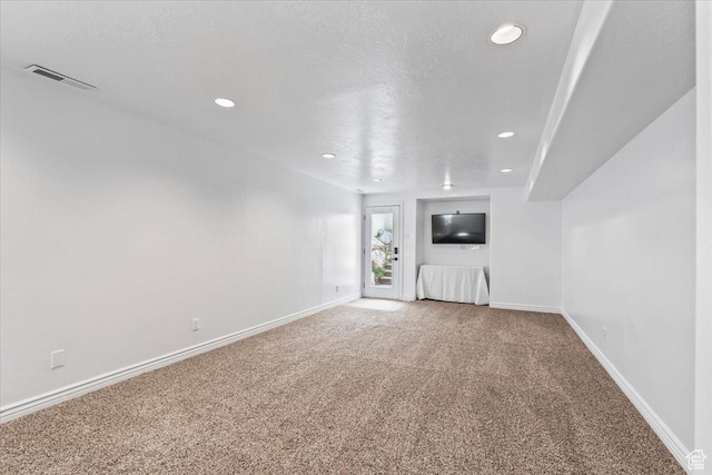 4104 S Bridlewood Dr E, Bountiful, UT 84010 - unfurnished living room with carpet and recessed lighting