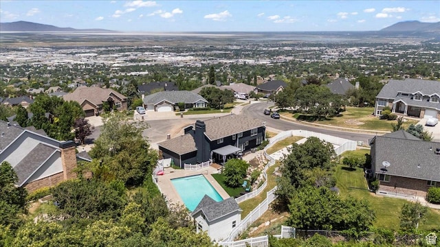 4104 S Bridlewood Dr E, Bountiful, UT 84010 - aerial view of residential area featuring a mountainous background