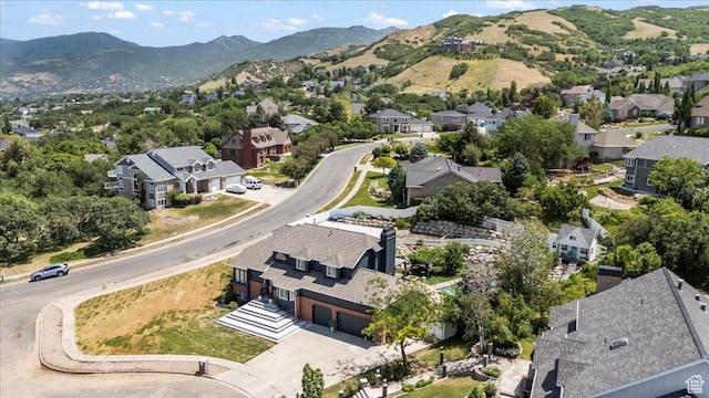 4104 S Bridlewood Dr E, Bountiful, UT 84010 - aerial view of residential area with a mountain backdrop