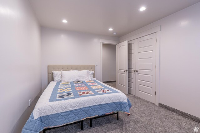 536 N 770 W, Smithfield, UT 84335 - bedroom with recessed lighting, carpet flooring, and a closet