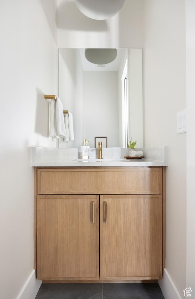 14277 S Keely Ct, Bluffdale, UT 84065 - bathroom with vanity and baseboards