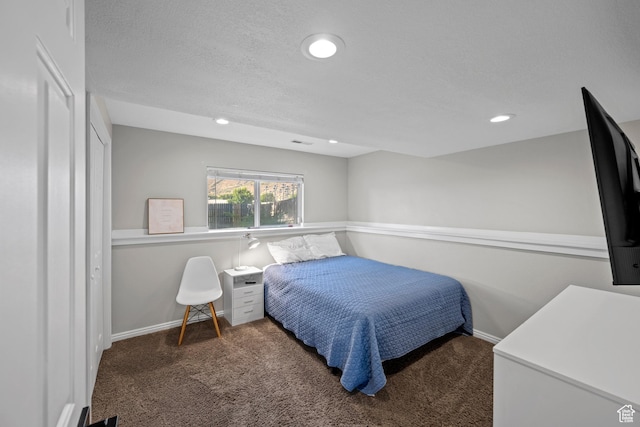 318 W 850 N, Springville, UT 84663 - carpeted bedroom featuring recessed lighting and a textured ceiling