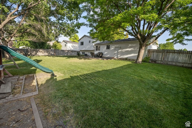 318 W 850 N, Springville, UT 84663 - fenced backyard with a playground