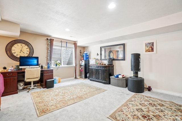 798 E Spruce Tree Ln, Sandy, UT 84094 - carpeted office featuring baseboards and recessed lighting