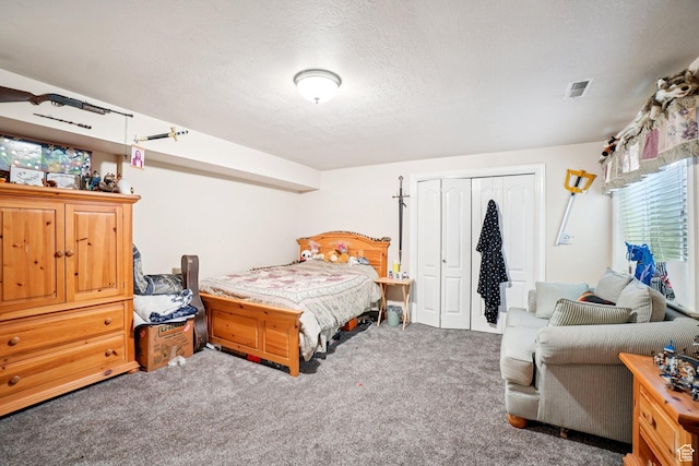 798 E Spruce Tree Ln, Sandy, UT 84094 - carpeted bedroom with a closet and a textured ceiling