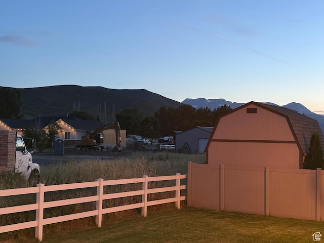 966 E 2810 S, Heber City, UT 84032 - view of yard with a mountain view, a barn, and an outdoor structure