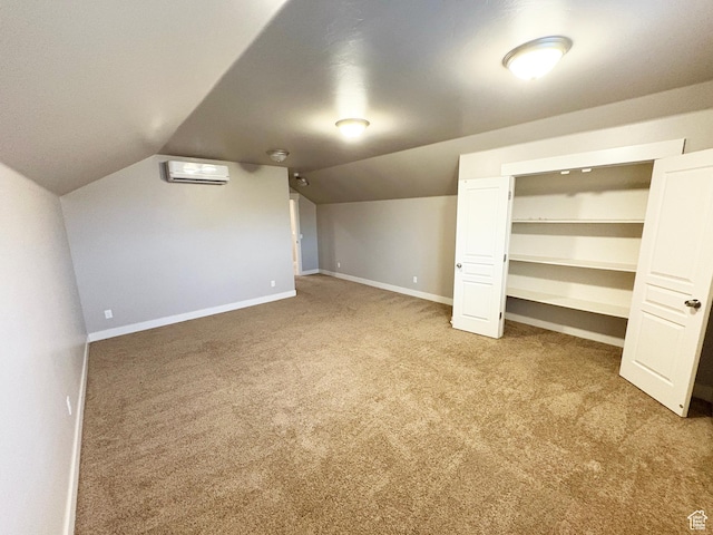 966 E 2810 S, Heber City, UT 84032 - bonus room with carpet, a wall mounted air conditioner, and vaulted ceiling