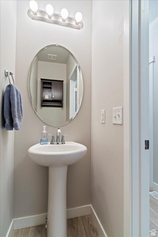 1381 W 425 S, Layton, UT 84041 - bathroom with wood finished floors and baseboards