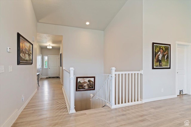 1381 W 425 S, Layton, UT 84041 - hallway featuring an upstairs landing and light wood-type flooring