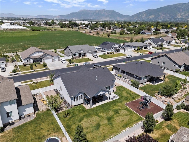 1381 W 425 S, Layton, UT 84041 - aerial view of residential area featuring mountains