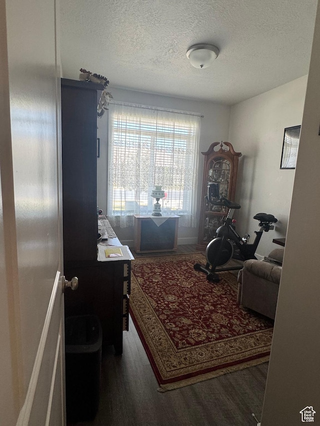 5593 W 5550 S, Hooper, UT 84315 - office with a textured ceiling and wood finished floors