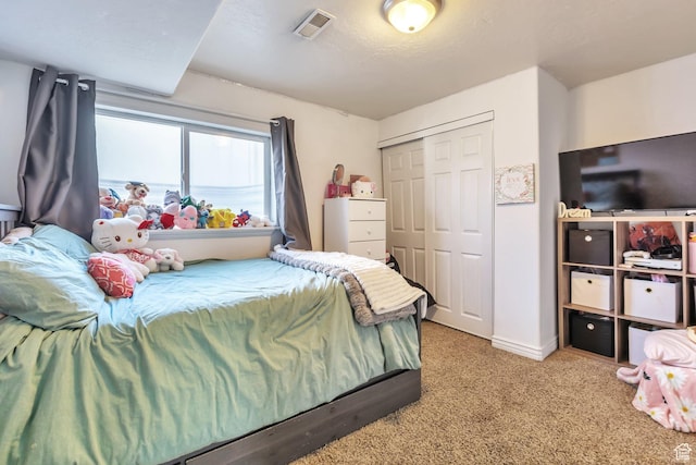 6088 W Graceland Way, West Jordan, UT 84081 - bedroom with carpet flooring and a closet