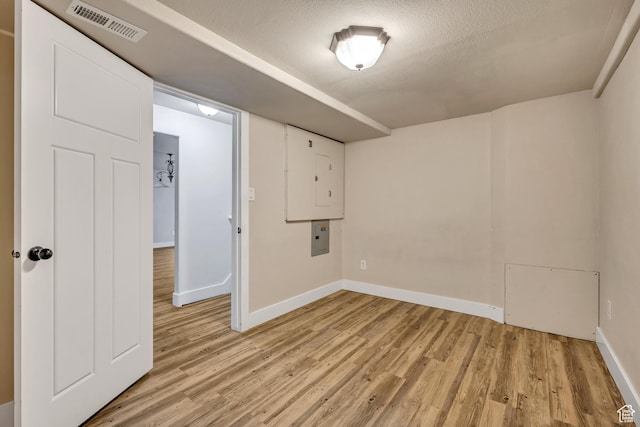 468 W Sunnyrise Ln S, Stansbury Park, UT 84074 - finished basement featuring light wood-type flooring and a textured ceiling