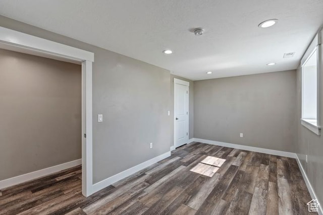 1717 N 4325 W, West Point, UT 84015 - unfurnished room with wood finished floors, a smoke detector, and recessed lighting