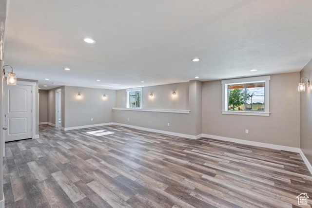 1717 N 4325 W, West Point, UT 84015 - below grade area with recessed lighting and wood finished floors