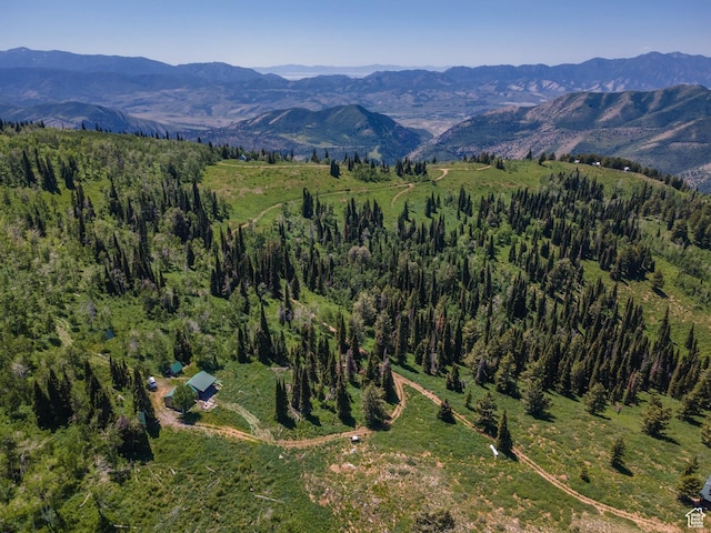 0, Paradise, UT 84328 - aerial view of property's location featuring mountains and a heavily wooded area