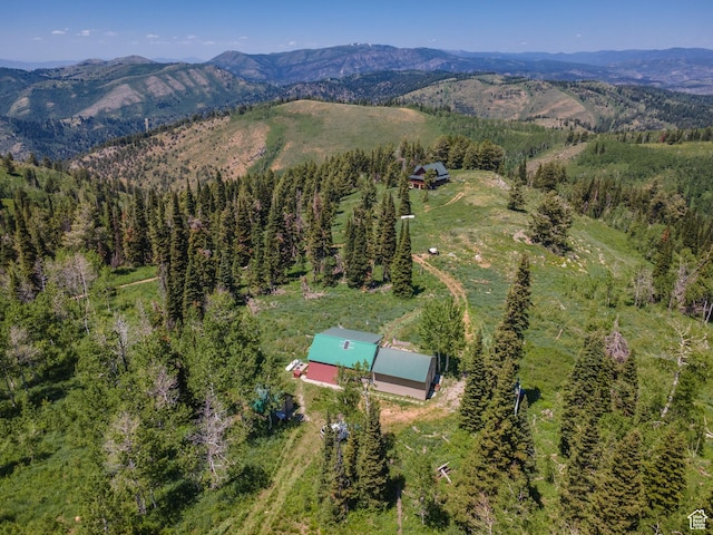 0, Paradise, UT 84328 - view of subject property with a mountainous background and a heavily wooded area