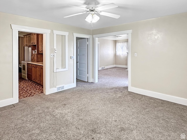 140 W 100 N, Castle Dale, UT 84513 - carpeted spare room with ceiling fan and baseboards