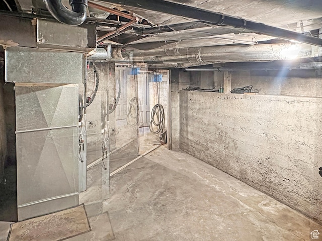 140 W 100 N, Castle Dale, UT 84513 - unfinished basement with heating unit