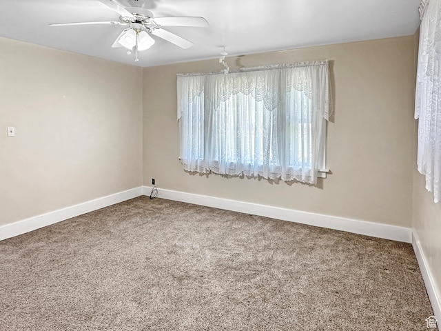 140 W 100 N, Castle Dale, UT 84513 - empty room featuring carpet floors and ceiling fan