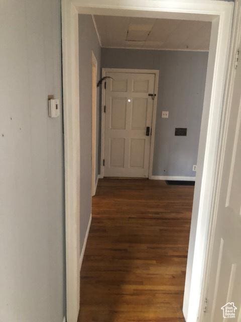 1191 E 20th, Ogden, UT 84401 - hallway with wood finished floors and baseboards