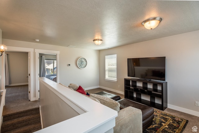 244 W 380 S Unit 10B, American Fork, UT 84003 - carpeted living room with a textured ceiling