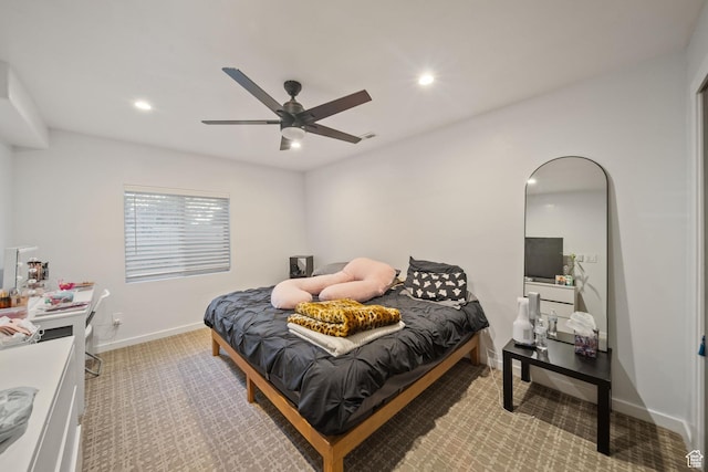 3601 S 5650 W, West Valley City, UT 84128 - bedroom with carpet, recessed lighting, and ceiling fan
