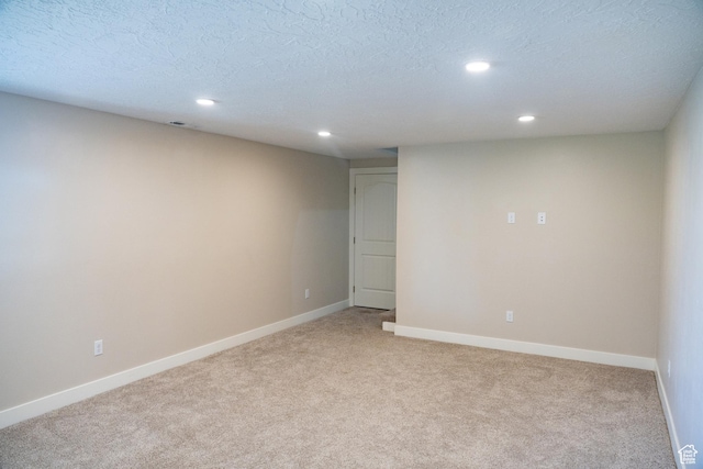 1272 E 1470 N, Payson, UT 84651 - spare room featuring light carpet, recessed lighting, and a textured ceiling