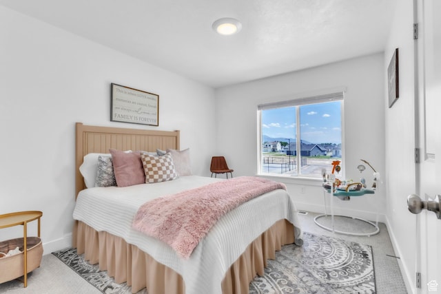 631 W 550 N, Smithfield, UT 84335 - bedroom featuring baseboards and light colored carpet