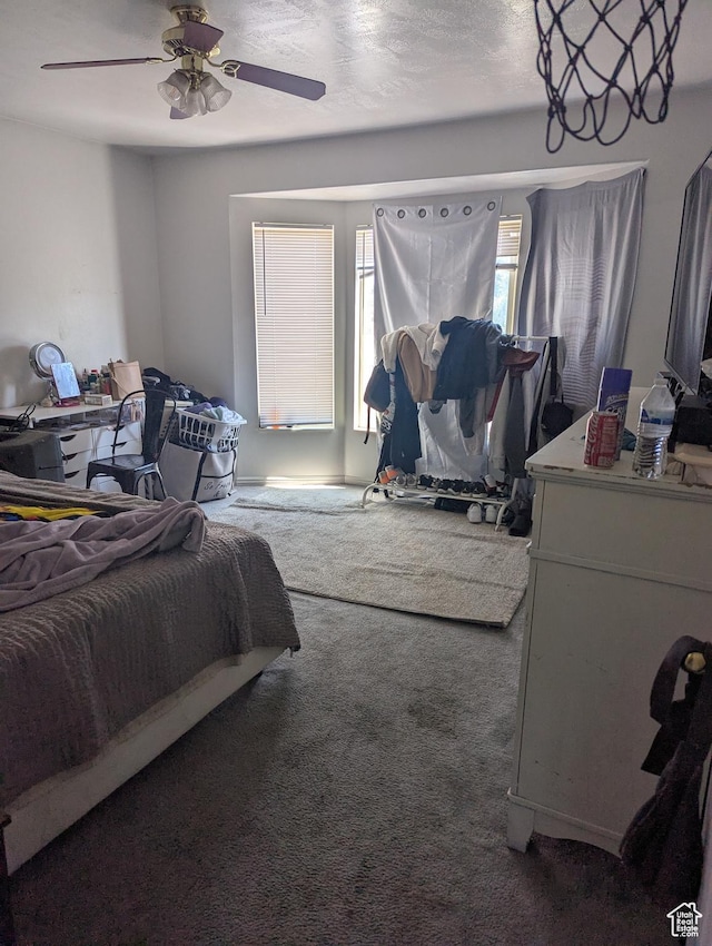1831 W Dale Ridge Ave N, Salt Lake City, UT 84116 - carpeted bedroom with a ceiling fan