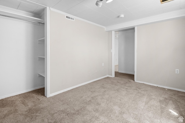 341 E 700 N, Spanish Fork, UT 84660 - unfurnished bedroom with ornamental molding, carpet floors, and a closet