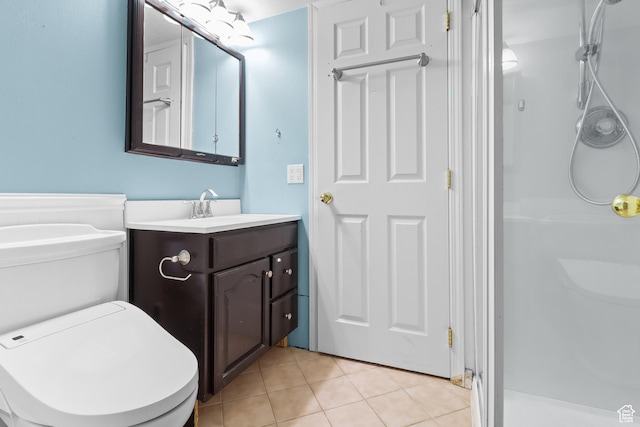 341 E 700 N, Spanish Fork, UT 84660 - full bath with vanity, a shower stall, and tile patterned floors