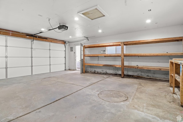 341 E 700 N, Spanish Fork, UT 84660 - garage featuring a garage door opener and recessed lighting